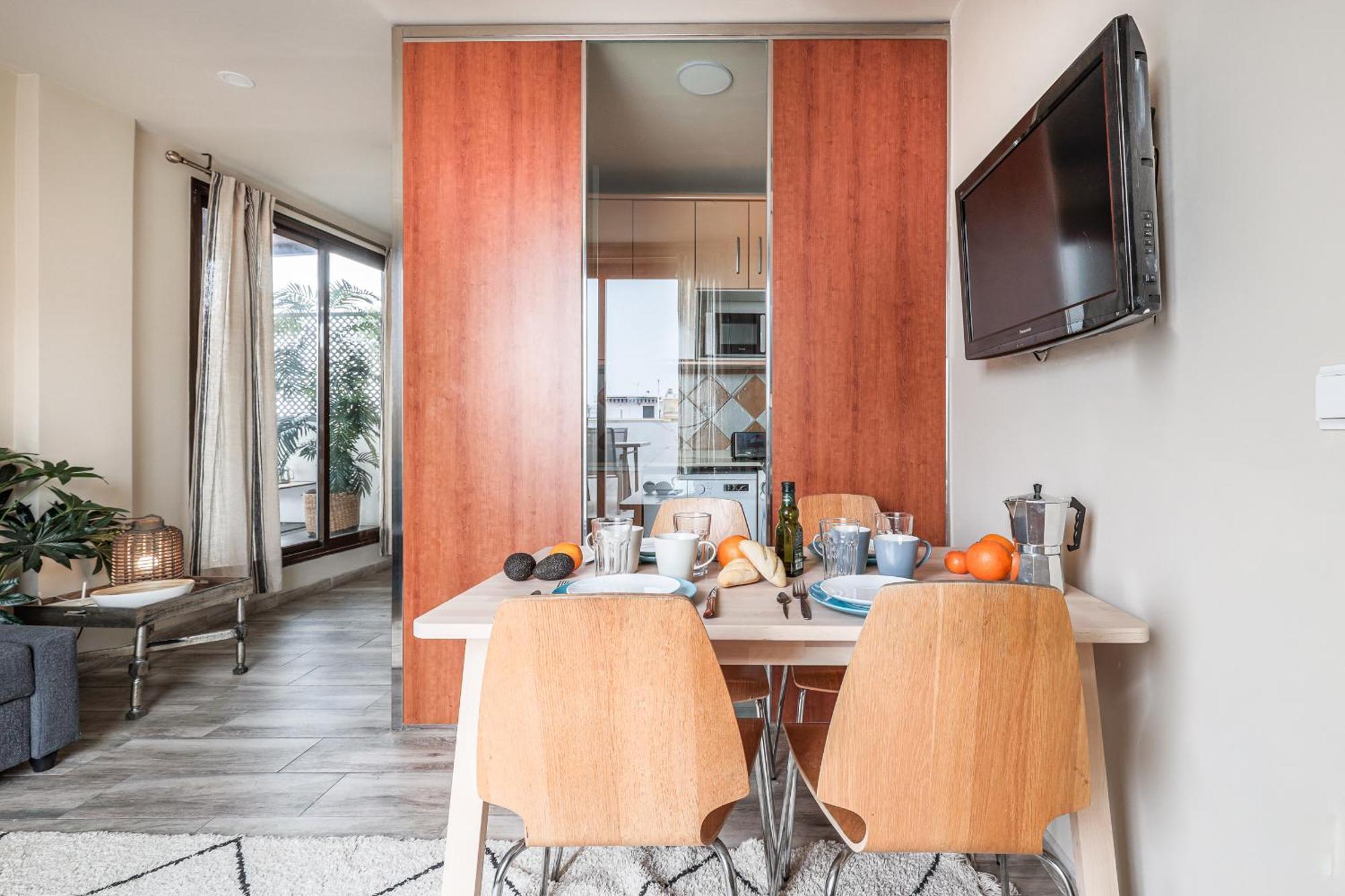 Appartement Fantastico Atico 2 Hab Y Gran Terraza Privada à Séville Extérieur photo
